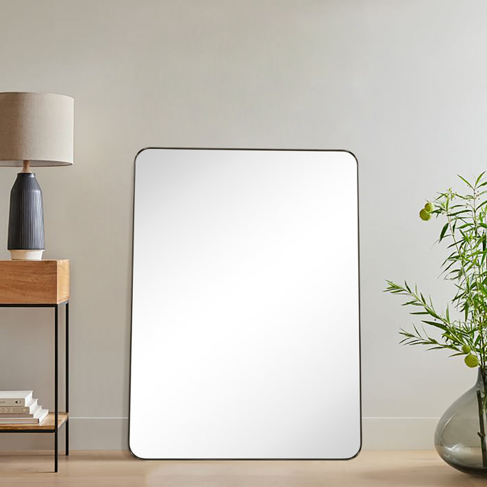 Ebern Designs Javeion Metal Rectangular Wall Mirror & Reviews Wayfair
